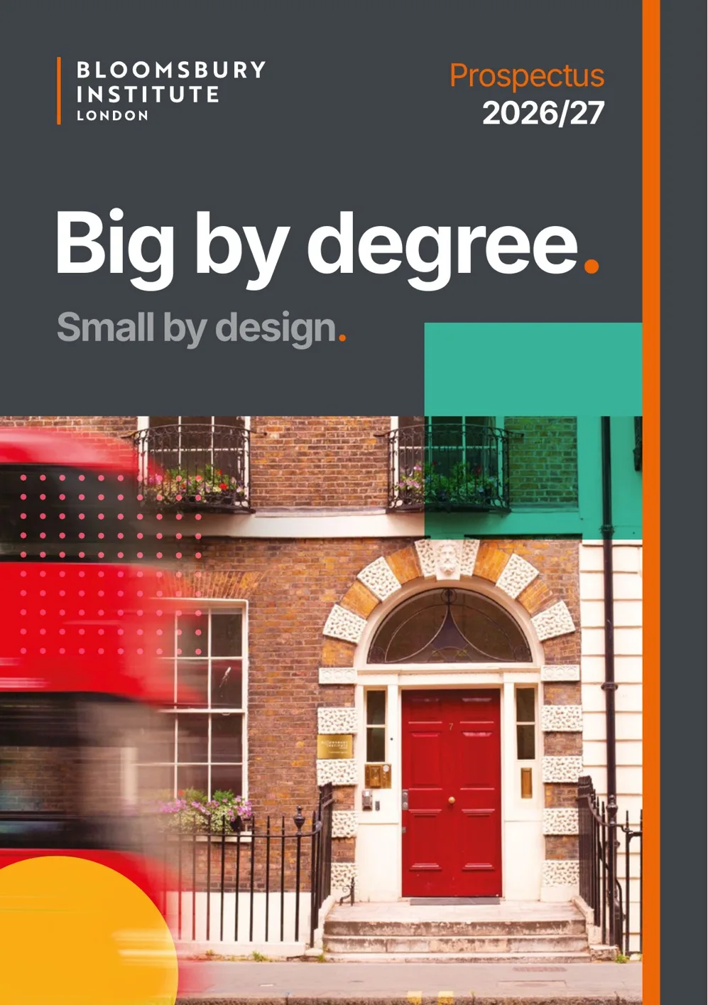 Bloomsbury Institute London prospectus 2026/27 cover
